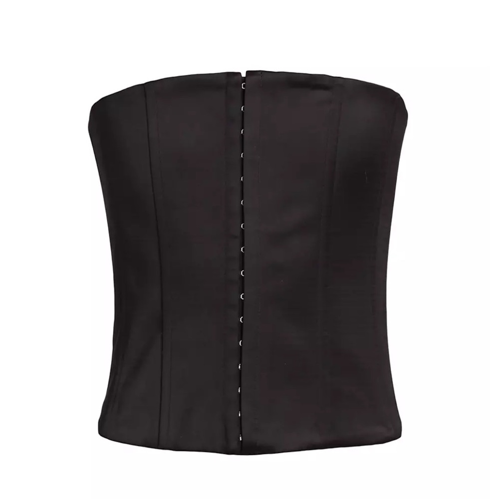 DANIELLE GUIZIO Black Corset Top BRAND NEW | *sold out everywhere*